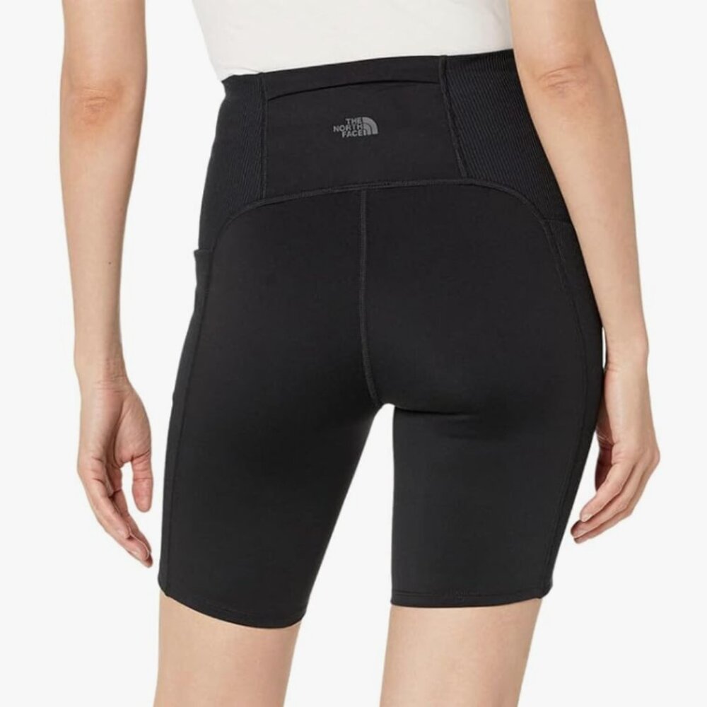 The North Face EA Dune Sky 9" Tight Bike Shorts Ribbed Black Women's Plus 3X